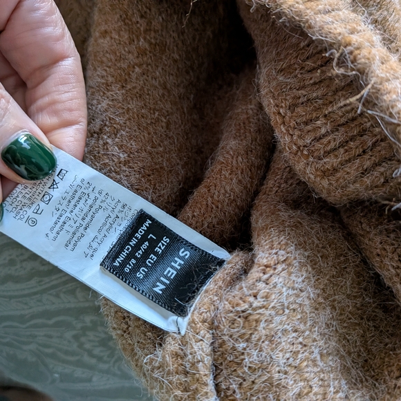 SHEIN Tan Knit Sweater - Picture 2 of 2